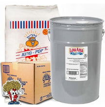 画像をギャラリービューアに読み込む, 業務用 ポップコーン豆 22.68kg(4種から選択)+フレーバー 22.7kg(7種から選択)+ココナッツオイル 22.7kg(バター風味)3点セット