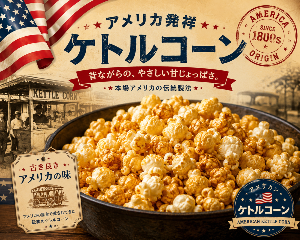 PAPPYS KETTLE CORN ケトルコーンフレーバー 1.47kg（Sweet & Salty 