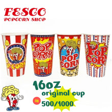 画像をギャラリービューアに読み込む, ポップちゃん 16oz ポップコーンカップ（豆20g対応・口径90mm）｜500個・1000個
